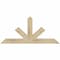 Ekena Millwork Saratoga Rough Sawn Timber Gable Bracket, Douglas Fir, 48"W x 22"H x 4"D x 4"F, 11/12 Pitch GBW048X22X0404SAR00RDF - alternate 1